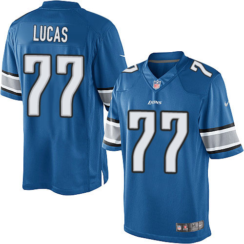 Youth Limited Cornelius Lucas Nike Jersey Light Blue Home - #77 NFL Detroit Lions
